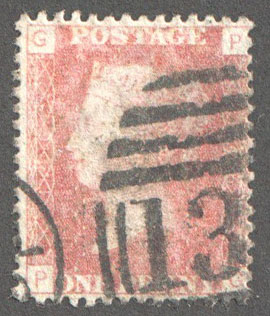 Great Britain Scott 33 Used Plate 146 - PG - Click Image to Close